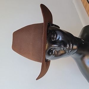 Stetson Open Road (original high crown) rare brown felt approx. 7 or Medium
